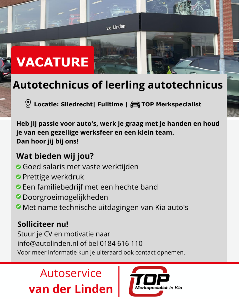 Vacature Auto Linden
